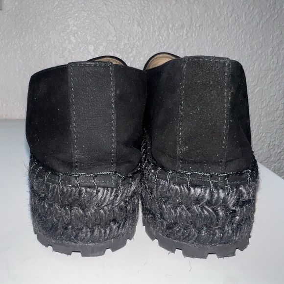 Etienne Aigner Designer Platform Espadrilles Black - Picture 6 of 8